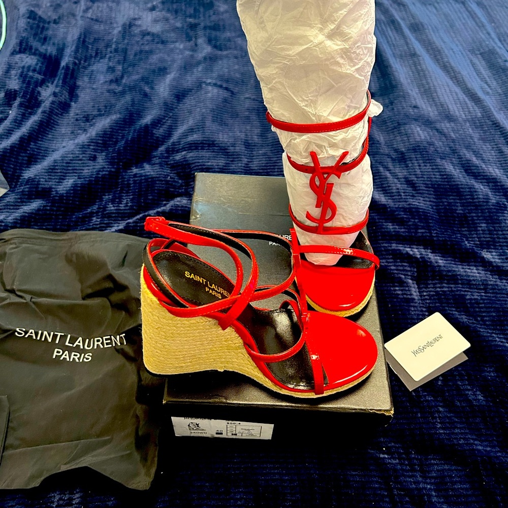 YSL Cassandra wedge